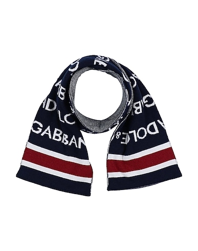 DOLCE&GABBANA マフラー&スカーフ BLU NOTTE バージンウール 40% / ナイロン 25% / レーヨン 25% / カシミヤ 10%