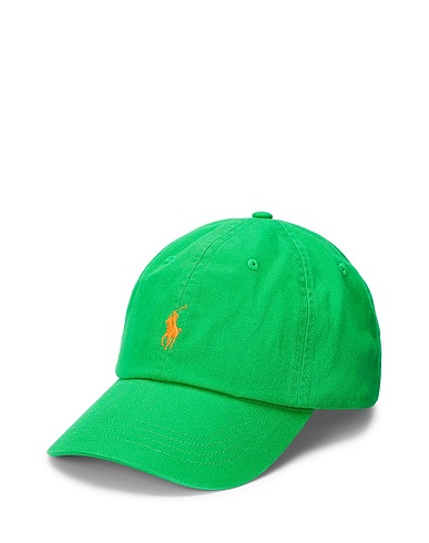 POLO RALPH LAUREN Hat COTTON CHINO BALL CAP
 Green 100% Cotton