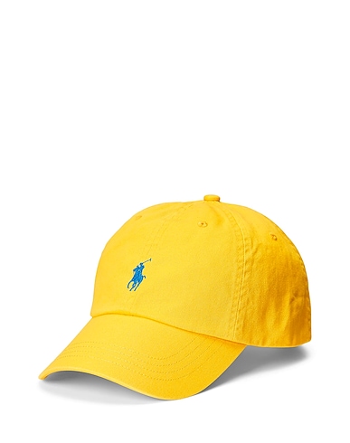 POLO RALPH LAUREN Cappello COTTON CHINO BALL CAP
 Giallo 100% Cotone