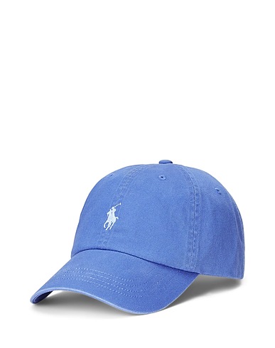 POLO RALPH LAUREN 帽子 COTTON CHINO BALL CAP
 ブルー コットン 100%