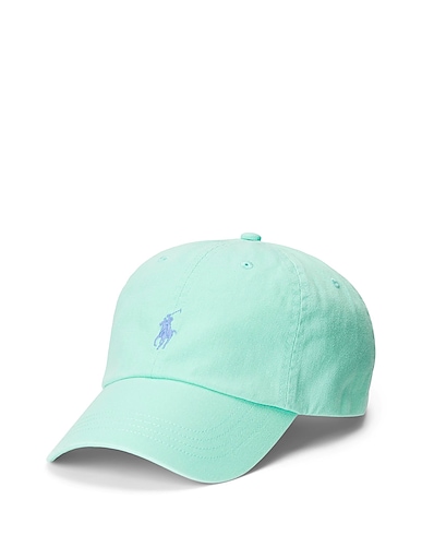 POLO RALPH LAUREN Hat COTTON CHINO BALL CAP
 Light green 100% Cotton