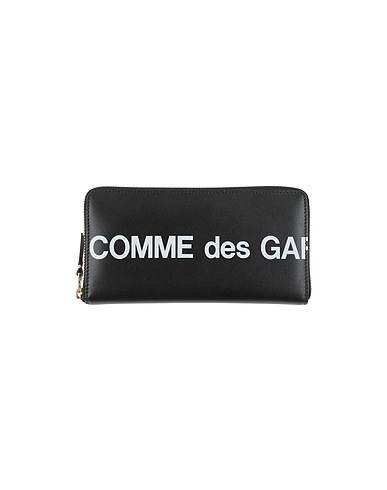 COMME des GARÇONS 財布 ブラック 牛革 100%