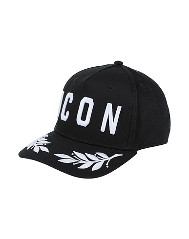 DSQUARED2 Hat ICON Black 100% Cotton