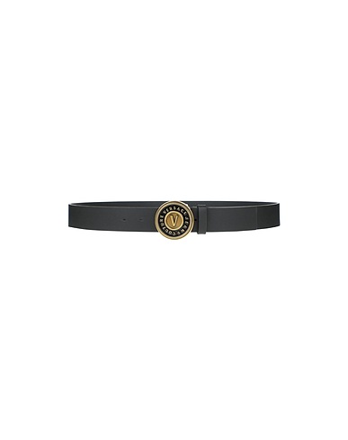 VERSACE JEANS COUTURE Belts Black Calfskin