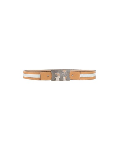FM CINTURE Regular belt Sand Soft Leather