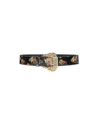 VERSACE JEANS COUTURE Belts Black Soft Leather