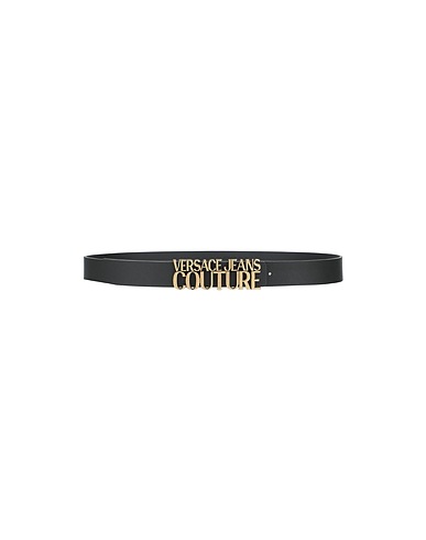 VERSACE JEANS COUTURE Regular belt Black Calfskin