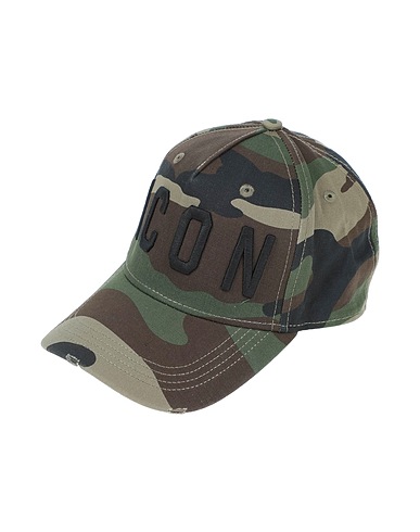 DSQUARED2 Hat Military green 100% Cotton
