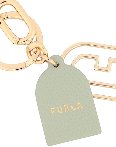 FURLA Schlüsselanhänger VENUS KEYRING ARCH
 Salbeigrün 50% Metall, 50% Leder