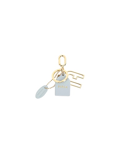 FURLA Key ring VENUS KEYRING ARCH
 Sky blue 50% Metal, 50% Soft Leather
