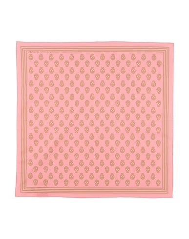 MCQUEEN Scarves and foulards Salmon pink 100% Cotton
