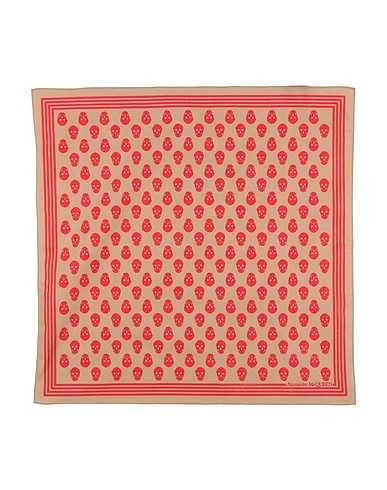 MCQUEEN Scarves and foulards Camel 100% Cotton