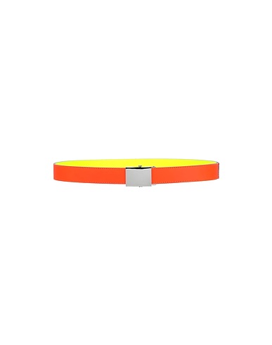 COMME des GARÇONS Belts Orange 100% Soft Leather