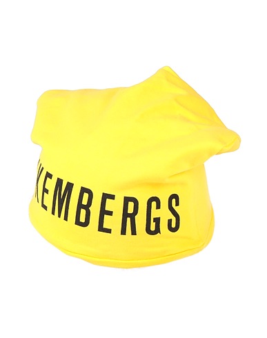 BIKKEMBERGS Hat Yellow 100% Cotton