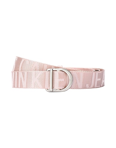 CALVIN KLEIN JEANS Cintura Regular D-RING WEBBING 30MM BELT
 Rosa chiaro 70% Poliestere, 30% Nylon