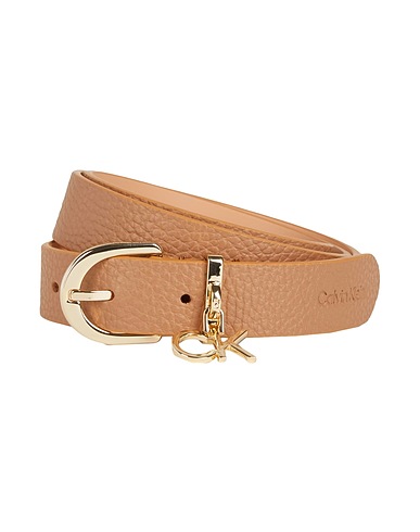 CALVIN KLEIN Cinture CK FRAME CHARM BUCKLE 25MM BELT
 Cammello 100% Pelle di bovino