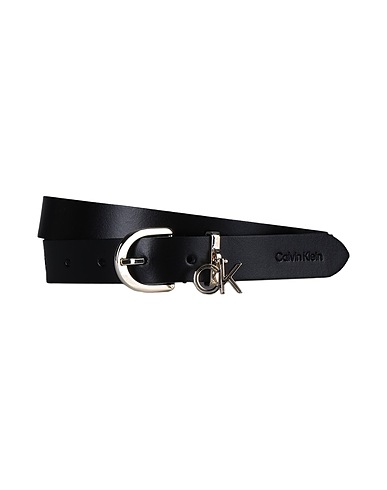 CALVIN KLEIN Cinture CK FRAME CHARM BUCKLE 25MM BELT
 Nero 100% Pelle di bovino