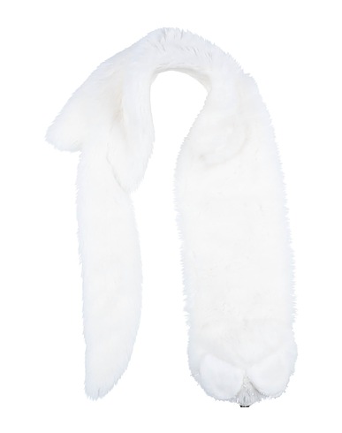 MOSCHINO Scarves and foulards White 51% Cotton, 49% Acrylic