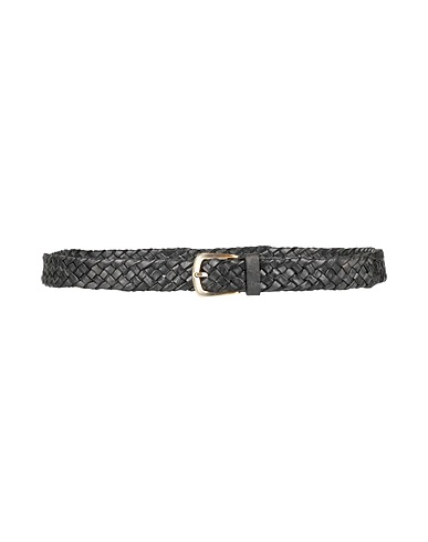 D'AMICO Leather belt Black Leather