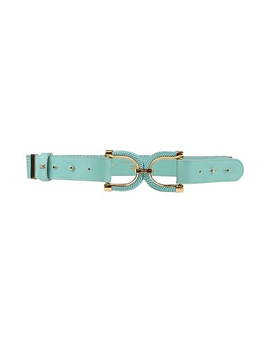 ELISABETTA FRANCHI Regular belt Light green Soft Leather