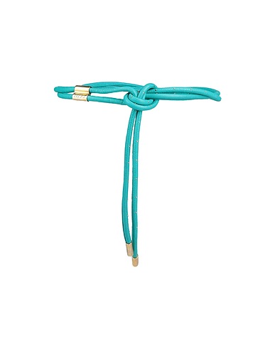 LIU •JO Thin belt Turquoise Soft Leather