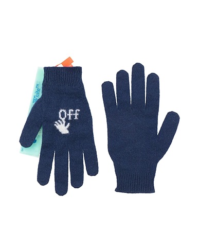 OFF-WHITE™ Gloves Navy blue Wool