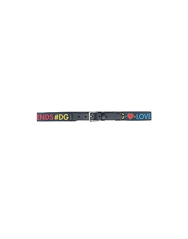 DOLCE&GABBANA Gürtel Nachtblau 40% Kalbsleder, 40% Polyester, 20% Elastan