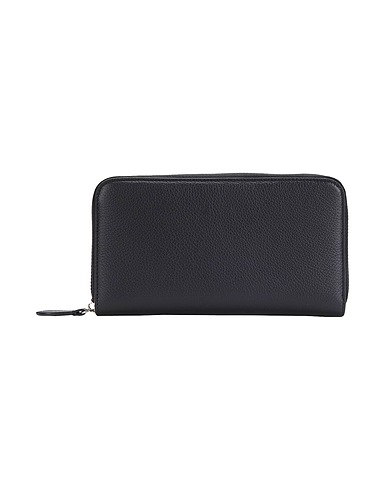 8 by YOOX Wallet Black 100% Soft Leather