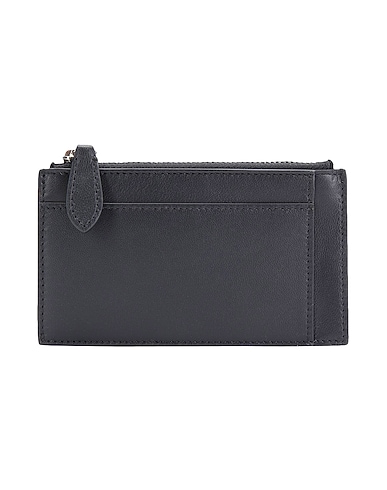 8 by YOOX Wallet Black 100% Soft Leather