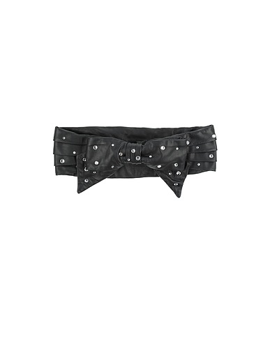 PHILOSOPHY di LORENZO SERAFINI High-waist belt Black Leather