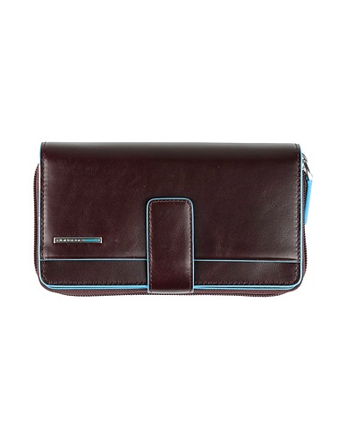 PIQUADRO Wallet Dark brown 100% Cow leather