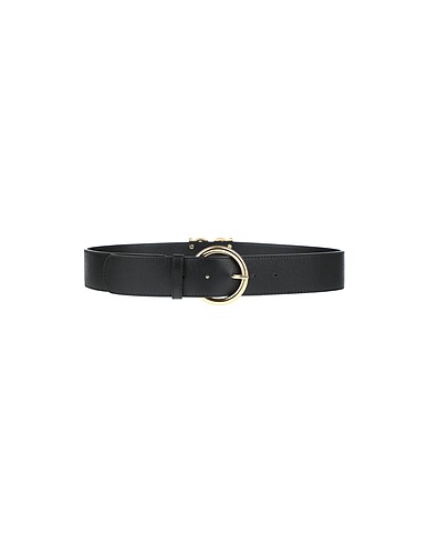SANDRO Belts Black Cowhide, Zamak