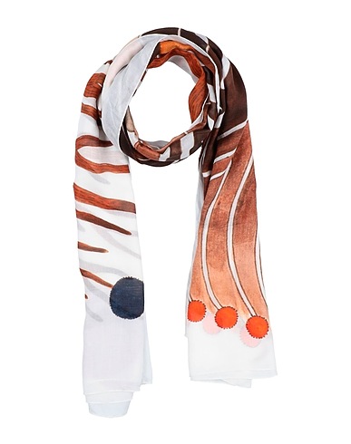 CHLOÉ Sciarpe e foulard Bianco 92% Modal, 8% Cachemire