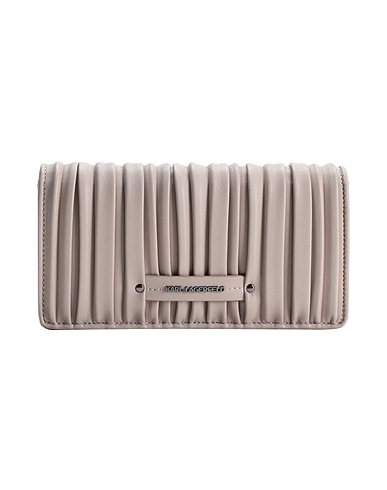 KARL LAGERFELD Wallet K/KUSHION CONT FLAP WLT
 Taupe 100% Polyurethane