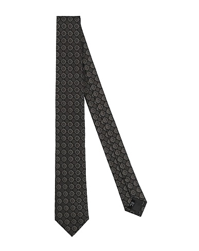 DOLCE&GABBANA Ties and bow ties Dark brown 100% Silk