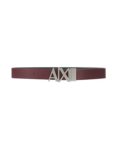 ARMANI EXCHANGE Ledergürtel Bordeaux Leder