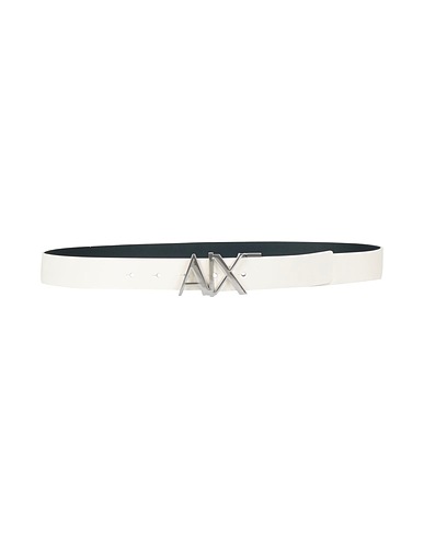 ARMANI EXCHANGE Cintura in pelle Bianco Pelle