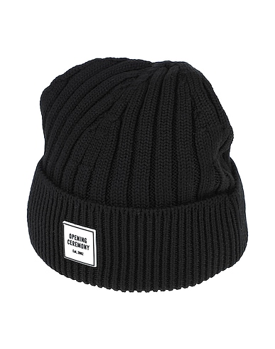 OPENING CEREMONY Hat Black Merino Wool, PVC - Polyvinyl chloride