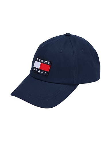 TOMMY JEANS Hat Midnight blue 100% Organic cotton