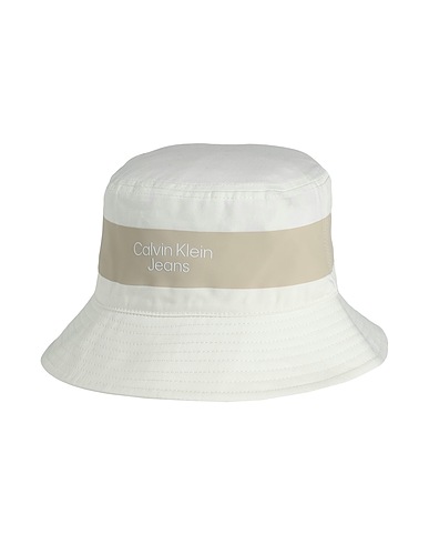 CALVIN KLEIN JEANS Mützen & Hüte Weiß 100% Baumwolle