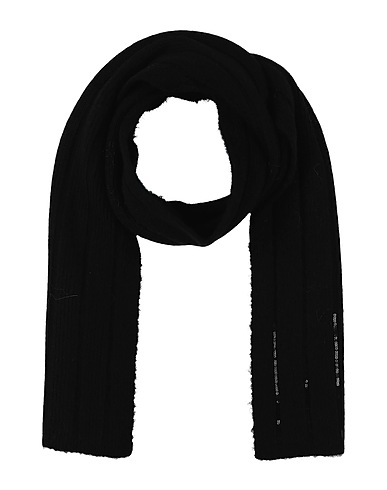 ARMANI EXCHANGE Scarves and foulards Black 58% Acrylic, 31% Polyamide, 7% Wool, 4% Elastane