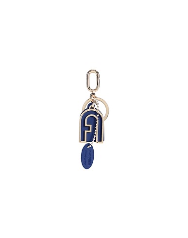 FURLA Key ring VENUS KEYRING ARCH
 Bright blue 50% Metal, 50% Calfskin