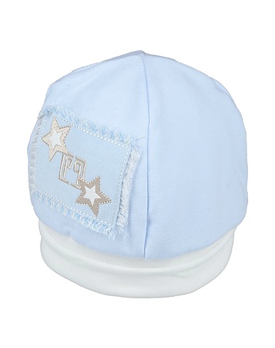 CARLO PIGNATELLI Hat Sky blue 92% Cotton, 8% Elastane