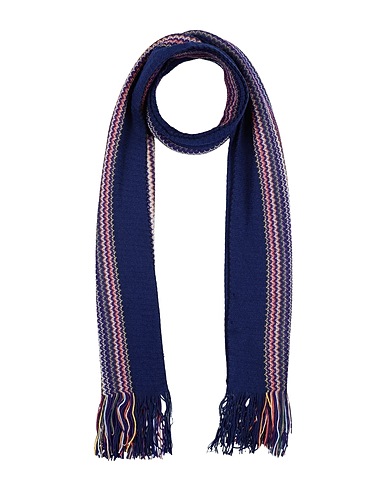 MISSONI Scarves and foulards Midnight blue 50% Wool, 50% Acrylic