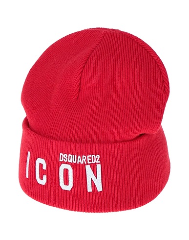DSQUARED2 Hat X IBRAHIMOVIC ICON Red 100% Wool
