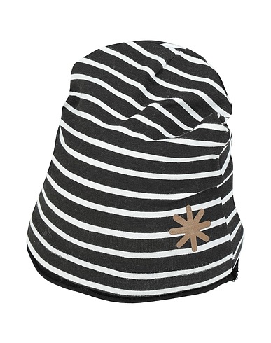 MANUEL RITZ Hat Black 95% Cotton, 5% Elastane