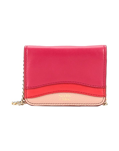 SEE BY CHLOÉ Document holder Fuchsia Bovine leather