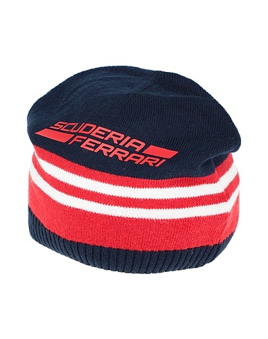 FERRARI Cappello Blu notte 35% Cotone, 30% Viscosa, 25% Nylon, 10% Lana
