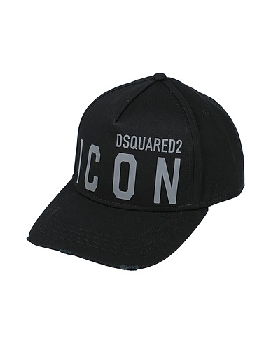 DSQUARED2 Hat ICON Black 100% Cotton
