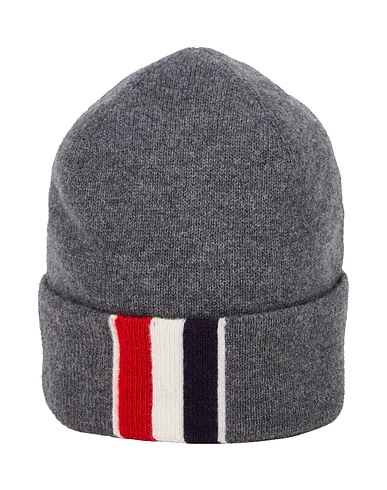 THOM BROWNE Hat Grey 100% Merino Wool
